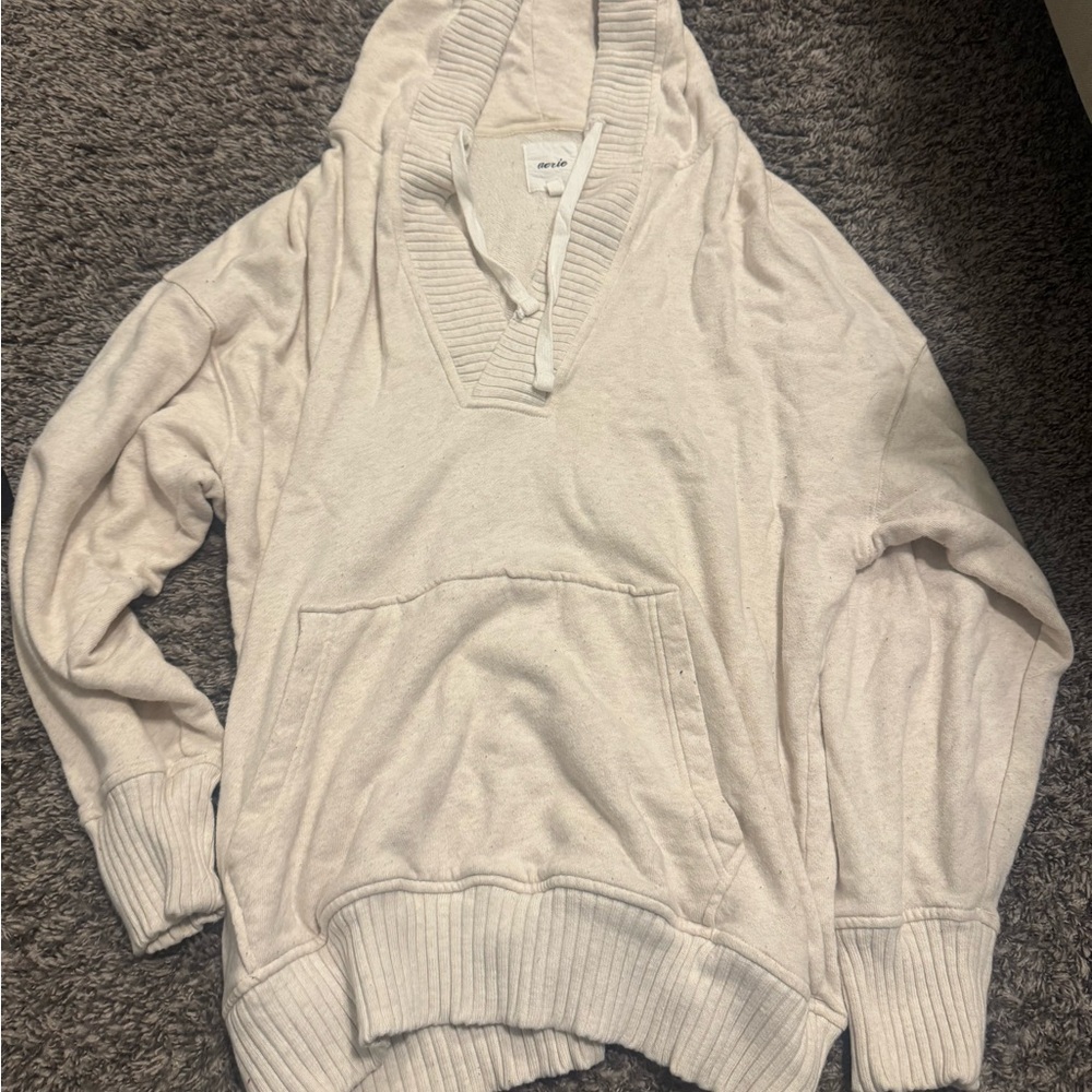 Cozy Cream Hooded Women's Sweater